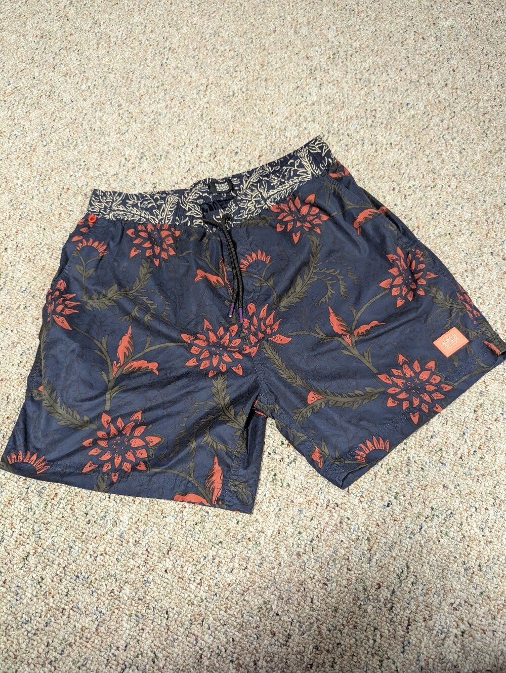 Scotch And Soda Floral Mens Swim Suit